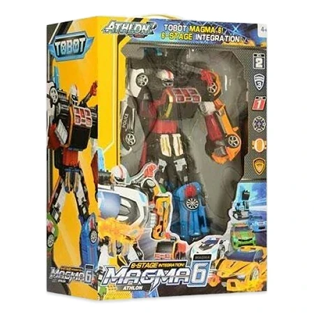 Трансформер Тобот Магма 6 (523) 40 см, 6 машинок