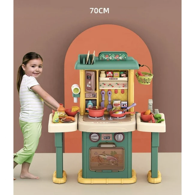 Дитяча кухня + ванна Kitchen&Washstand BL 107 B (висота 70 см, світло, звук, вода, парогенератор)