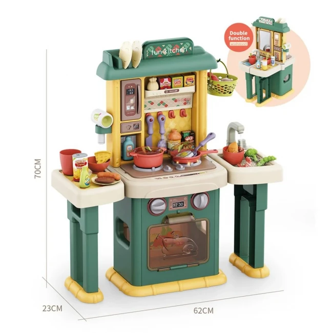 Дитяча кухня + ванна Kitchen&Washstand BL 107 B (висота 70 см, світло, звук, вода, парогенератор)