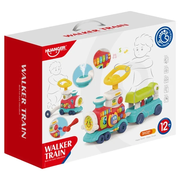 Ходунки-каталка Walker Train HE0840 Паровоз (игровая панель, музыка, свет, часы, парогенератор)