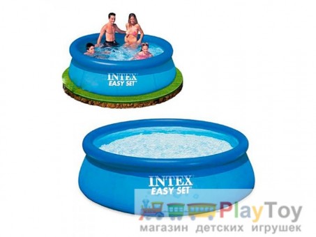 Надувной семейный бассейн 28110 Intex 244x76 Надувной семейный бассейн 28110 Intex 244x76