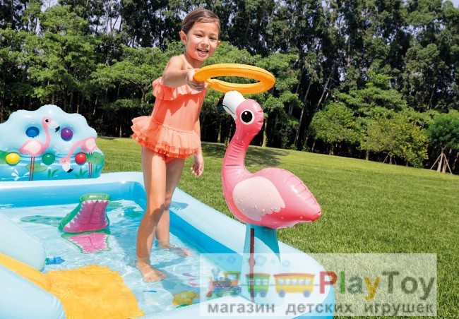 Детский надувной бассейн Intex (57161) Приключения в джунглях 257 х 216 х 84 см