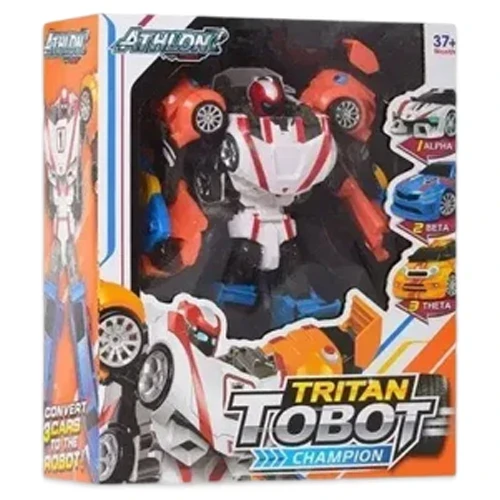 Трансформер Тобот Тритан (506) 32 см, 3 машинки