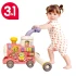 Ходунки дитячі Baby Walker 6063 Поїзд 3в1 (ігрова панель, музика, світло, парогенератор, годинник)