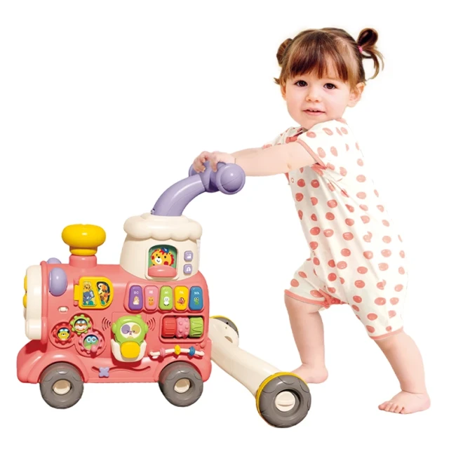 Ходунки детские Baby Walker 6063 Поезд 3в1 (игровая панель, музыка, свет, парогенератор, часы) Ходунки детские Baby Walker 6063 Поезд 3в1 (игровая панель, музыка, свет, парогенератор, часы)
