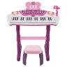 Детское пианино Electronic Piano 883 B со стульчиком (микрофон, запись, подсветка, на батарейках)