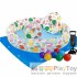 Детский надувной бассейн Intex 59460-2 Фрукты 122 х 25 см с мячиком и кругом с шариками 10 шт подстилкой насосом
