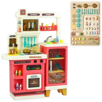 Детская большая кухня TK Group TK 22155 (высота 103 см, свет, звук, вода, кулер, парогенератор)