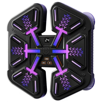 Музыкальный боксерский тренажер Boxing 7782 CD (подсветка, музыка, bluetooth, аккумулятор, перчатки)