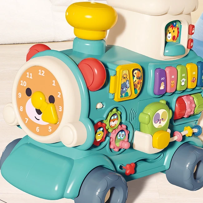 Ходунки детские Baby Walker 6062 Поезд 3в1 (игровая панель, музыка, свет, парогенератор, часы) Ходунки детские Baby Walker 6062 Поезд 3в1 (игровая панель, музыка, свет, парогенератор, часы)