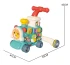 Ходунки дитячі Baby Walker 6062 Поїзд 3в1 (ігрова панель, музика, світло, парогенератор, годинник)