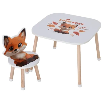 Дитячий столик зі стільцем Bambi M 502-4 дерев'яний Дитячий столик зі стільцем Bambi M 502-4 дерев'яний