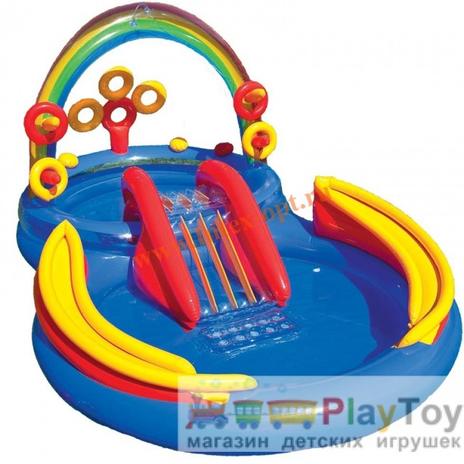 Детский надувной бассейн Intex (57453) Радуга 297 х 193 х 135 см Детский надувной бассейн Intex (57453) Радуга 297 х 193 х 135 см