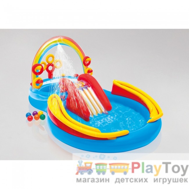 Детский надувной бассейн Intex (57453) Радуга 297 х 193 х 135 см Детский надувной бассейн Intex (57453) Радуга 297 х 193 х 135 см
