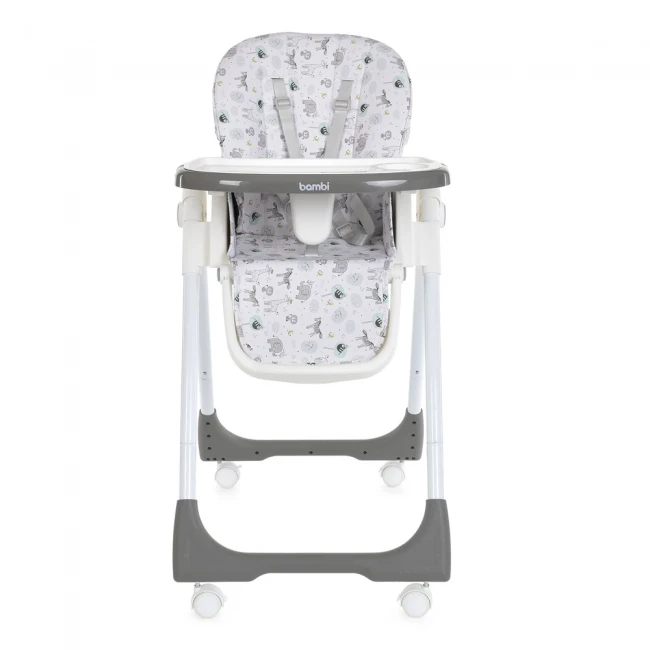 Стільчик для годування Bambi M 5673-11 (знімний столик, чохол, 4 колеса) Стільчик для годування Bambi M 5673-11 (знімний столик, чохол, 4 колеса)