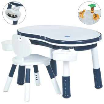 Детский столик со стульчиком Bambi M 6177-4 с игровой панелью