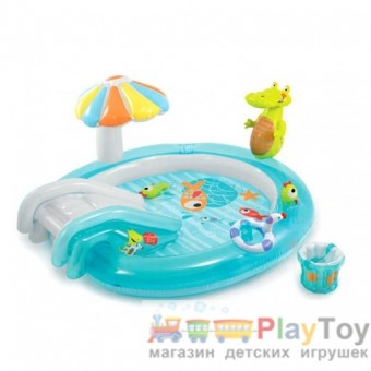 Детский надувной бассейн Intex (57165) Аллигатор 201 х 170 х 84 см Детский надувной бассейн Intex (57165) Аллигатор 201 х 170 х 84 см