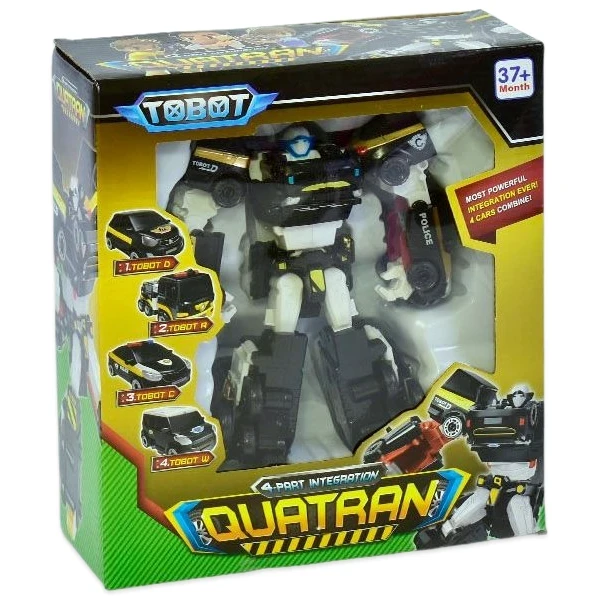 Трансформер Тобот Кватран (519) 21 см, 4 машинки