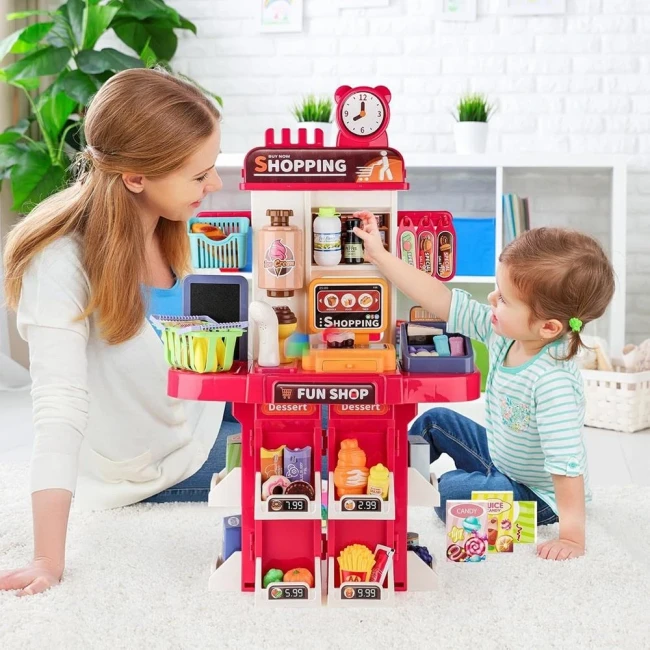 Детская кухня + супермаркет Kitchen&Shop L 666-88 (высота 77 см, свет, звук, вода, парогенератор, кулер, холодильник) Детская кухня + супермаркет Kitchen&Shop L 666-88 (высота 77 см, свет, звук, вода, парогенератор, кулер, холодильник)