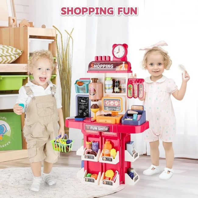 Детская кухня + супермаркет Kitchen&Shop L 666-88 (высота 77 см, свет, звук, вода, парогенератор, кулер, холодильник) Детская кухня + супермаркет Kitchen&Shop L 666-88 (высота 77 см, свет, звук, вода, парогенератор, кулер, холодильник)