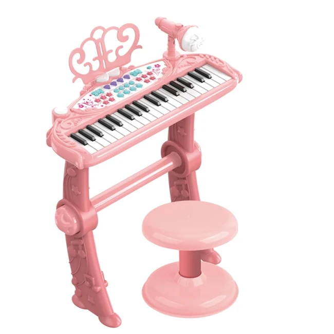 Детское пианино Piano MTK 022 со стульчиком (микрофон, запись, подсветка, на батарейках) Детское пианино Piano MTK 022 со стульчиком (микрофон, запись, подсветка, на батарейках)