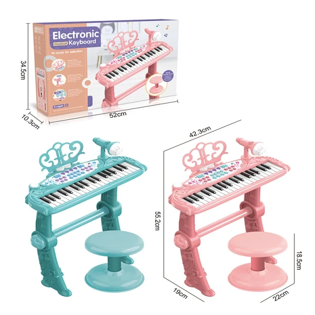 Детское пианино Piano MTK 022 со стульчиком (микрофон, запись, подсветка, на батарейках) Детское пианино Piano MTK 022 со стульчиком (микрофон, запись, подсветка, на батарейках)