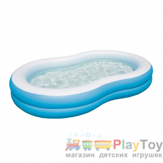 Детский надувной бассейн Bestway 54117-3 голубой 262 х 157 х 46 см с шариками 10 шт тентом подстилкой насосом Детский надувной бассейн Bestway 54117-3 голубой 262 х 157 х 46 см с шариками 10 шт тентом подстилкой насосом