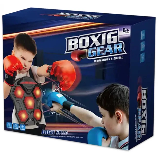 Музыкальный боксерский тренажер Boxing B 4014 (подсветка, музыка, на батарейках, перчатки) Музыкальный боксерский тренажер Boxing B 4014 (подсветка, музыка, на батарейках, перчатки)