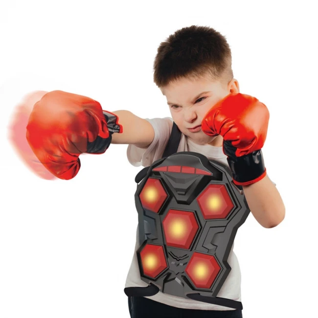 Музыкальный боксерский тренажер Boxing B 4014 (подсветка, музыка, на батарейках, перчатки) Музыкальный боксерский тренажер Boxing B 4014 (подсветка, музыка, на батарейках, перчатки)