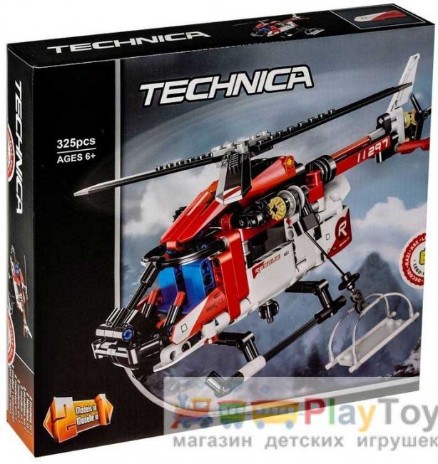 Конструктор «Technica» (11297) Рятувальний вертоліт, 325 деталей - Аналог Техніка 42092