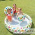 Дитячий надувний басейн Intex 59469-2 Ананас 132 х 28 см з м'ячем та колом з кульками 10 шт підстилкою насосом