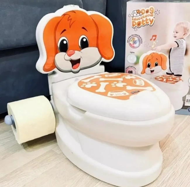 Дитячий горщик унітаз Pilsan 07-562 Цуценя (музичний, підсвічування, тримач для паперу) Дитячий горщик унітаз Pilsan 07-562 Цуценя (музичний, підсвічування, тримач для паперу)