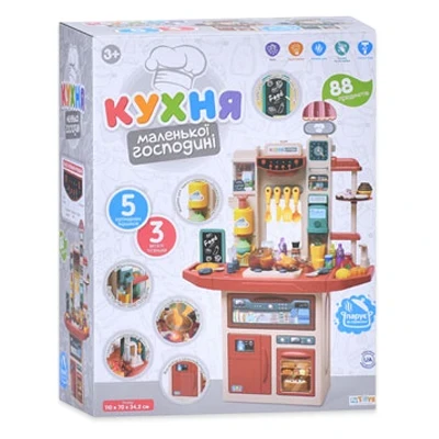 Дитяча велика кухня Limo Toy M 6009 I UA (висота 110 см, світло, звук, вода, парогенератор) Дитяча велика кухня Limo Toy M 6009 I UA (висота 110 см, світло, звук, вода, парогенератор)