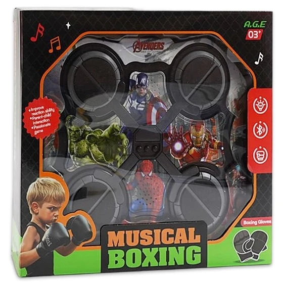 Музыкальный боксерский тренажер Boxing BK 892 A (подсветка, музыка, аккумулятор, bluetooth, перчатки) Музыкальный боксерский тренажер Boxing BK 892 A (подсветка, музыка, аккумулятор, bluetooth, перчатки)