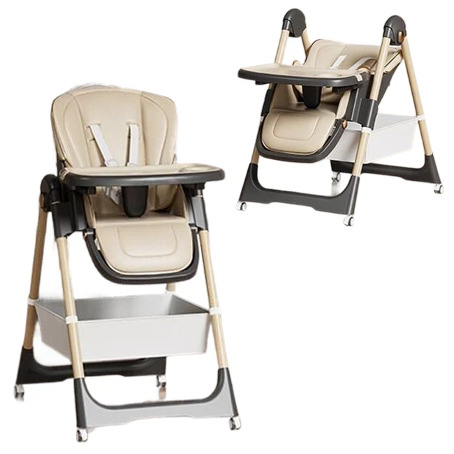 Стільчик для годування Toti S-32117 (знімний столик, кошик, 4 колеса)