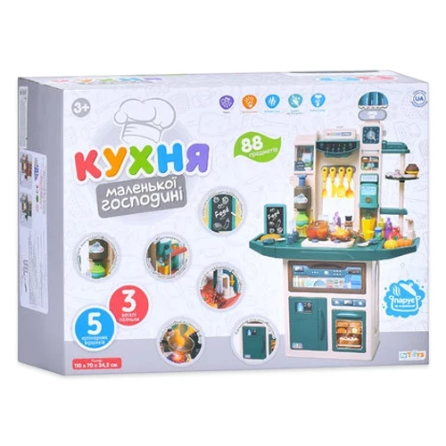 Детская большая кухня Limo Toy M 6008 I UA (высота 110 см, свет, звук, вода, парогенератор) Детская большая кухня Limo Toy M 6008 I UA (высота 110 см, свет, звук, вода, парогенератор)