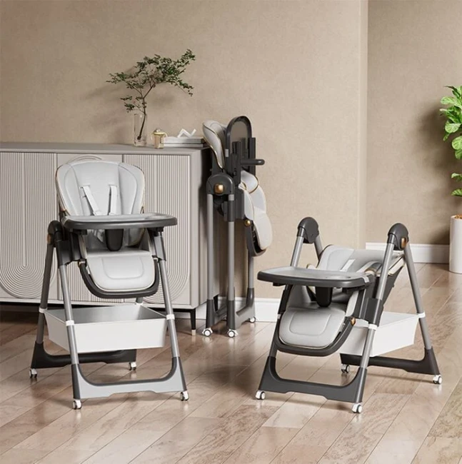 Стільчик для годування Toti S-48054 (знімний столик, кошик, 4 колеса)