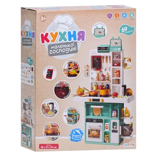 Детская кухня Limo Toy 889-378 (высота 88 см, 69 предметов, свет, звук, вода, парогенератор) Детская кухня Limo Toy 889-378 (высота 88 см, 69 предметов, свет, звук, вода, парогенератор)