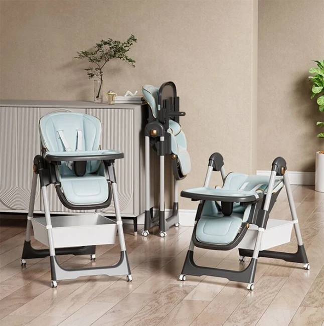 Стільчик для годування Toti S-94066 (знімний столик, кошик, 4 колеса)