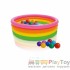 Дитячий надувний басейн Intex 56441-1 Веселка 168 х 46 см з кульками 10 шт