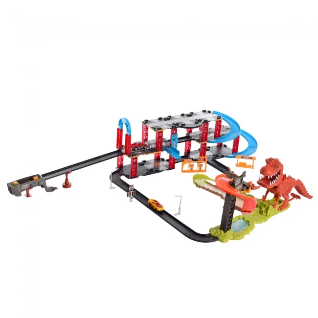 Гоночный трек 8899-93 "Динозавр в городе" (автотрек, 2 машинки, со звуком) Гоночный трек 8899-93 "Динозавр в городе" (автотрек, 2 машинки, со звуком)