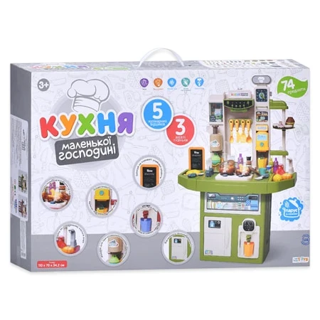 Детская большая кухня Limo Toy 6010 I UA (высота 110 см, свет, звук, вода, парогенератор, кулер)