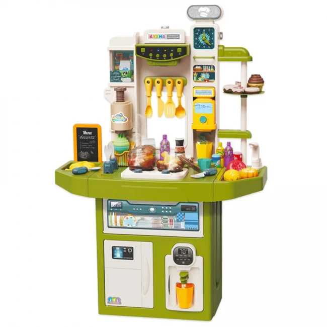 Детская большая кухня Limo Toy 6010 I UA (высота 110 см, свет, звук, вода, парогенератор, кулер)