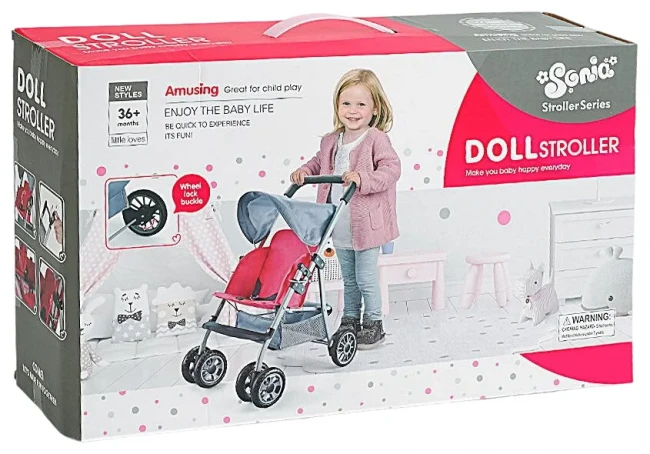 Коляска для кукол Sonia SO 617-5 B (прогулочная, корзинка, капюшон) Коляска для кукол Sonia SO 617-5 B (прогулочная, корзинка, капюшон)