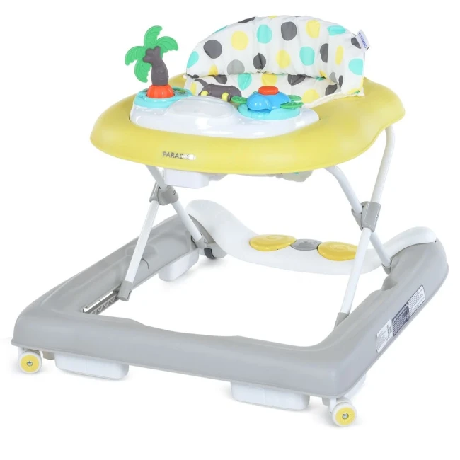 Ходунки для малыша El Camino ME 1103 PARADISE 3в1 Yellow (игровая панель, джампер, музыка, свет)
