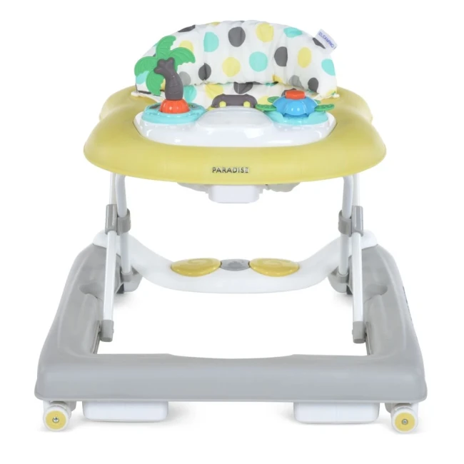 Ходунки для малюка El Camino ME 1103 PARADISE 3в1 Yellow (ігрова панель, джампер, музика, світло)