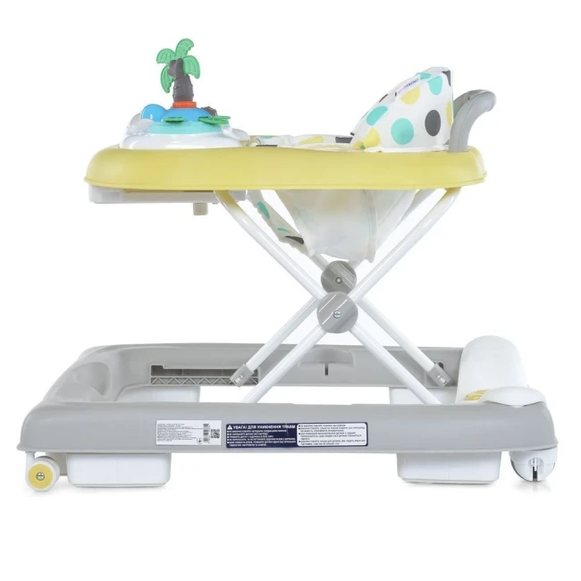 Ходунки для малюка El Camino ME 1103 PARADISE 3в1 Yellow (ігрова панель, джампер, музика, світло)