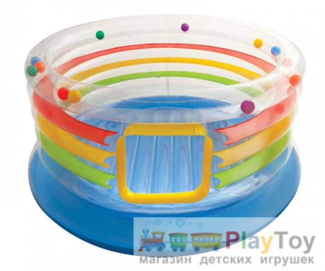 Детский игровой центр надувной батут Intex (48264) диаметр: 182 см, высота борта: 86 см Детский игровой центр надувной батут Intex (48264) диаметр: 182 см, высота борта: 86 см