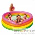 Дитячий надувний басейн Intex 56441-2 Веселка 168 х 46 см з кульками 10 шт підстилкою насосом