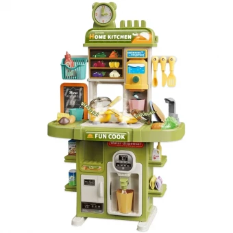 Детская кухня Home Kitchen L666-91-92A (высота 77 см, свет, звук, вода, парогенератор, кулер)